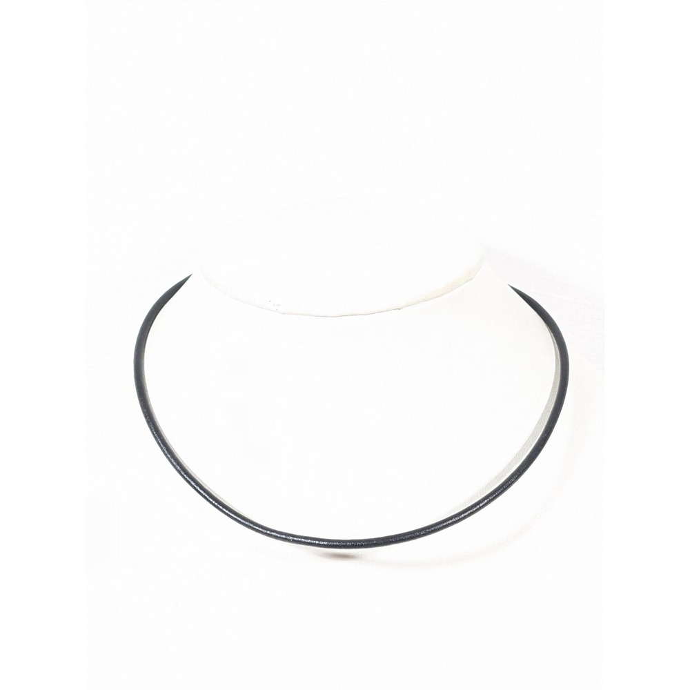 Silpada 925 Black Leather Cord necklace 16 inch